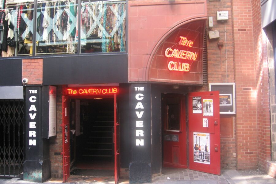 Entrada del Cavern Club en Mathew Street, Liverpool